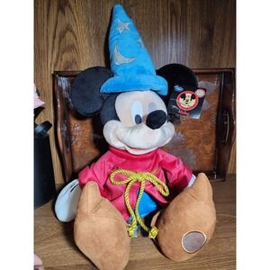 Disney Mickey Mouse Sorcerer Official Disney Store Exclusive 24" Plush With Tags